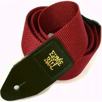 Příslušenství pro strunný nástroj Kytarový popruh Ernie Ball bordó (vínová)