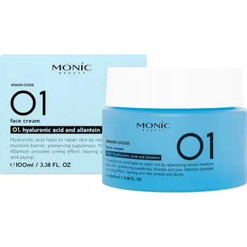 Pleťový krém Hydratační krém na obličej Skin Code 01. Kyselina hyaluronová pro denní použití 100 ml