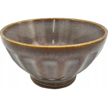 Miseczka miska ceramiczna 400 ml hnědá, ručně malovaná