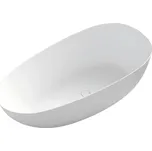 CERANO - Volně stojící akrylátová vana Unica - bílá matná - 170x80 cm