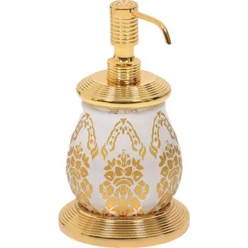 Dávkovač mýdla Dávkovač mýdla Bubble volně stojící s potahem 24k zlata