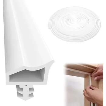 Těsnění do okna a dveří Těsnění těsnění pro dveře rámů práhů dřevěných zárubní 20 m BÍLÉ