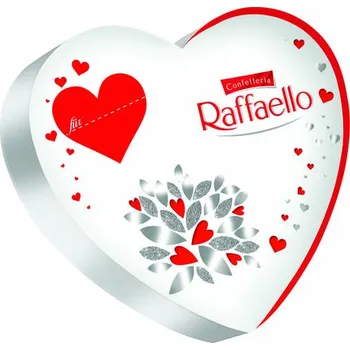 Bonboniéra Ferrero RAFFAELLO SRDCE 140 g T15 - SKVĚLÝ DÁREK (velké srdce / Raffaello Herz / limitovaná edice)