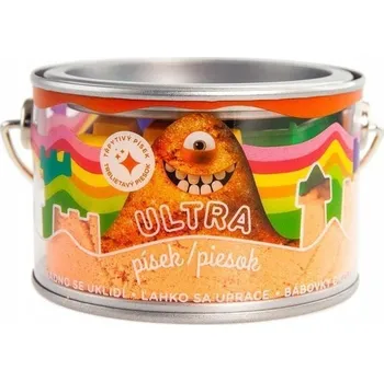 Hračka na písek Epee Ultra písek s glitry 200 g oranžový