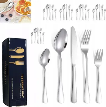 Příbor SADA PŘÍBORŮ 30 ks pro 6 osob, kompletní sada příborů krabička