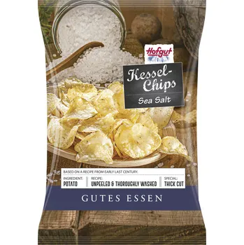 Slaná pochutina Hofgut Kessel Chips Sea Salt 150 g