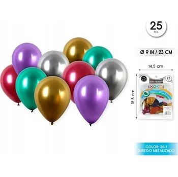 Balónek Metalický latexový balónek - narozeninová dekorace
