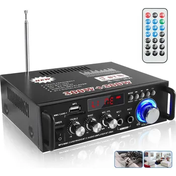 Hi-Fi Zesilovač MINI DIGITÁLNÍ AUDIO ZESILOVAČ, BLUETOOTH STEREO ZESILOVAČ 600W