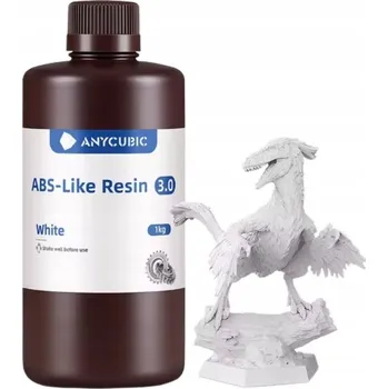 3D tisk UV Pryskyřice Anycubic ABS-Like 3.0 Bílá 1kg 1l Pro 3D Tiskárnu