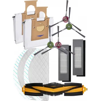 Sada příslušenství pro robotický vysavač HEPA filtry a kartáče pro vysavač ECOVACS Deebot N8+ sada příslušenství 15ks