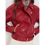Sinsay - Koženková motorkářská bunda - červená - 153GZ-33X - 153GZ-33X-XS