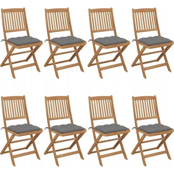 Zahradní židle VidaXL dřevěná šedá