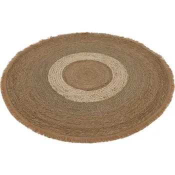 Koberec Kulatý koberec, přírodní, mořská tráva, 120 cm, FERNO