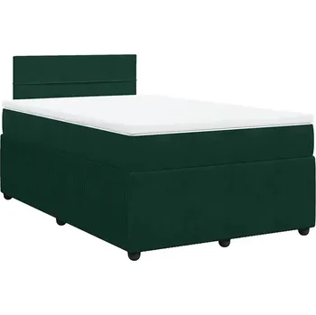 Postel Jednolůžková dřevěná postel VidaXL 120x200 cm, odstíny zelené