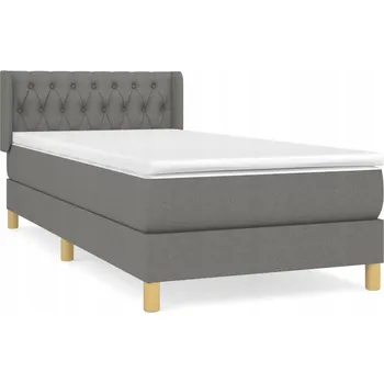 Postel Čalouněná jednolůžková postel VidaXL 90x200 cm, bílá