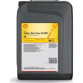 Hydraulický olej Shell Tellus Zinc Free S3 MX 68 20L