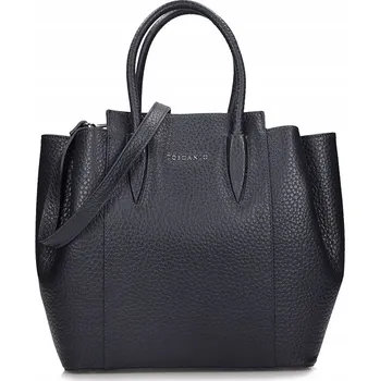Kabelka Toscanio kabelka z pravé lícové kůže černá