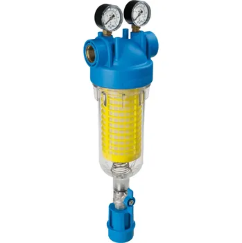 vodní filtr Atlas Filtri HYDRA 7" RLH 90mcr připojení 1" s manometry