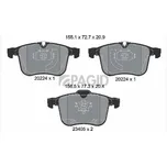 Sada brzdových destiček, kotoučová brzda PAGID T1551N