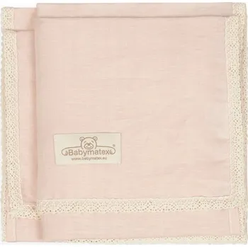 Dětská deka Lněná deka 75x100 Linen růžová BabyMatex