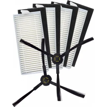 Sada příslušenství pro robotický vysavač HEPA filtry a kartáčky pro vysavač LIDL SSRAA1 Silvercrest sada 4+2ks