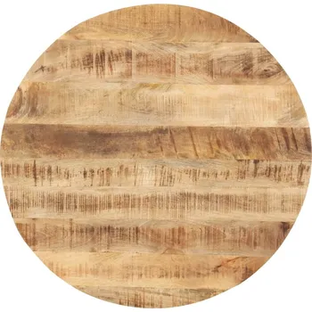 Stolní podložka zahrada-XL Stolní deska masivní mangovníkové dřevo kulatá 25–27 mm 70 cm 286007