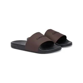 Oblečení a móda Nazouváky Calvin Klein Ess Slide Monobrand Cv HM0HM02107 Hnědá 44