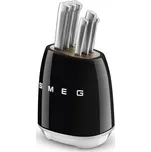 Smeg Blok s noži, 6 ks černá KBSF02BL