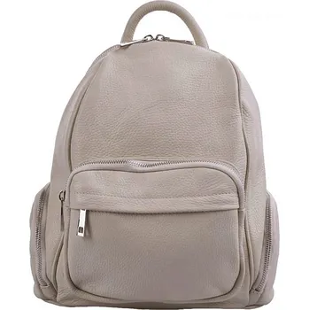 Kožený batůžek 5633 tmavě béžový