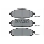 Sada brzdových destiček, kotoučová brzda PAGID T1527N