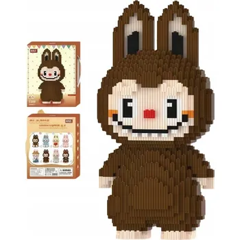 ostatní stavebnice STAVEBNICE VELKÁ FIGURKA HNĚDÉHO LABUBU 4069 DÍLKŮ