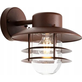 Bezpečnostní kamera Venkovní nástěnné svítidlo QAZQA hnědé E27 60 W