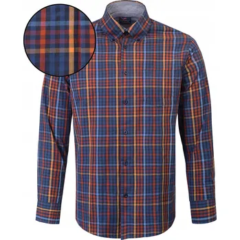 Pánské oblečení Pánská košile Pako Jeans vícebarevná kostkovaná s dlouhým rukávem