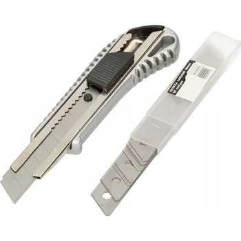 Pracovní nůž Kovový nůž na tapety s odlamovací čepelí 18 mm + 10 čepelí
