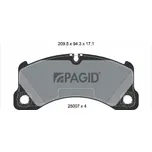 Sada brzdových destiček, kotoučová brzda PAGID T2056N