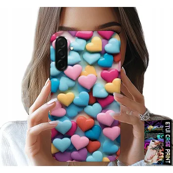 Pouzdro na mobilní telefon POUZDRO PRO SAMSUNG GALAXY A56 5G - BAREVNÁ SRDCE, MOŽNOST PERSONALIZACE