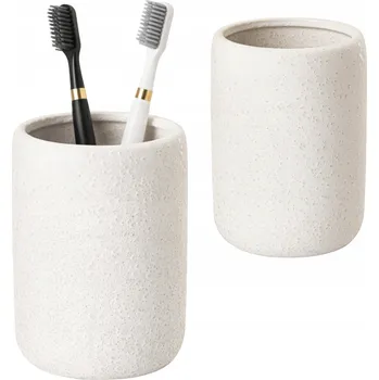 Držák na kartáček Kelímek na kartáčky AWD INTERIOR 1913 Bonita bílý, kamenina