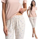 Moraj pyžamo krátký rukáv a 3/4 kalhoty PDD3600-007 3XL