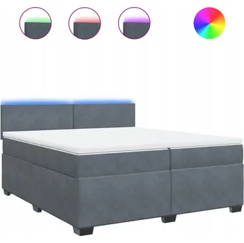 Postel Jednolůžková dřevěná postel VidaXL 200x200 cm, odstíny šedé