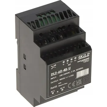 Masážní přístroj Spínaný zdroj na DIN lištu GLP DL2-60-48-U 60 W 48 V černý