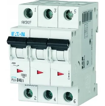 Jistič Nadproudový spínač 3P D 40A 6kA AC | EATON | PL6 | 286617