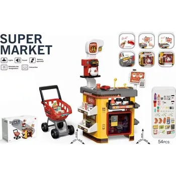 Hra na obchod Dětský supermarket set 54 dílů