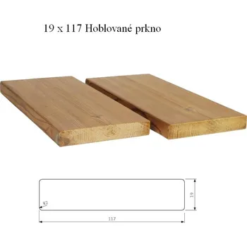 Obklad Fasádní obklad / hladký 19x117 mm