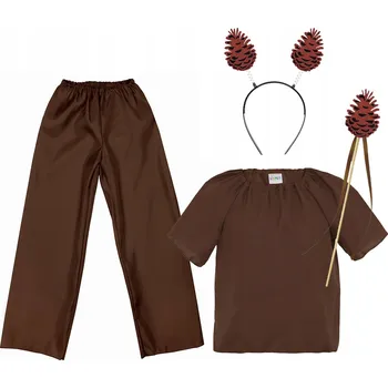 Karnevalový kostým PŘEVLEK ŠIŠKY KOSTÝM PLES PODZIM KOSTÝM ŠIŠKA DEN PODZIMU 146-158