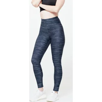 Dámské oblečení DOMYOS Dámské fitness legíny s vyšším pasem XS ŠEDÁ