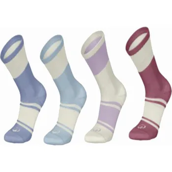 Pánské ponožky ARTENGO Dětské tenisové ponožky RS300 4 páry 27/30 BÉŽOVÁ|ZELENÁ|ČERVENÁ