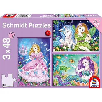 Puzzle Schmidt Spiele Puzzle 144 dílků Puzzle Princezna, víla, mořská panna G3
