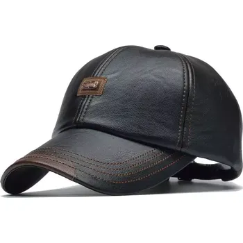 Kšiltovka Jamont koženková kšiltovka Ripper Černá