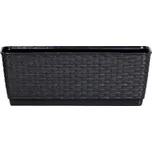 PROSPERPLAST Truhlík s miskou RATOLLA P 49.2 x 17.2 x 17.4 cm, antracit