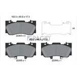 Sada brzdových destiček, kotoučová brzda PAGID T2675N